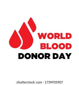 World Donor Day Poster or invitation design event, Blood  donation Lifesaving, community and hospital assistance