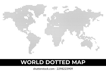 world dotted map vector illustration. 
