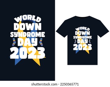 World Down Syndrome Day 2023 illustrations for print-ready T-Shirts design