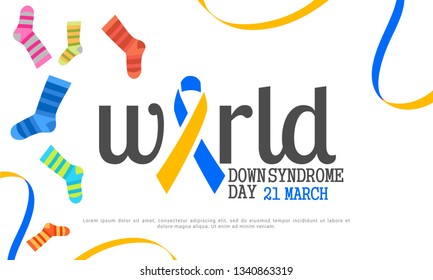 World Down Syndrome Day Stock Vector (Royalty Free) 1340863319