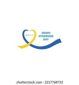 World Down syndrome day. Down syndrome awareness concept. Vector Illustration