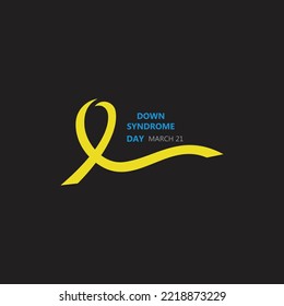 World Down syndrome day. Down syndrome awareness concept. Vector Illustration