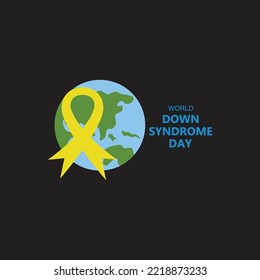 World Down syndrome day. Down syndrome awareness concept. Vector Illustration