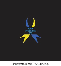 World Down syndrome day. Down syndrome awareness concept. Vector Illustration