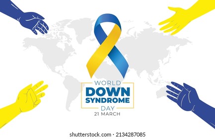 world down syndrome day campaign banner theme 2022