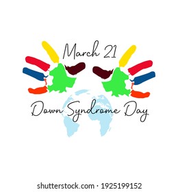 world down syndrome day concept. illustration vector
