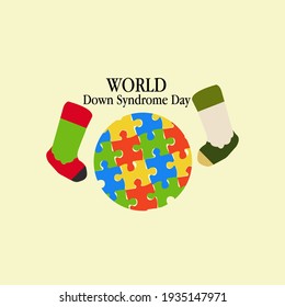 world down syndrome day concept. illustration vector