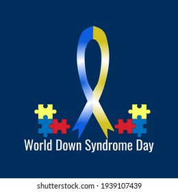 world down syndrome day concept. illustration vector