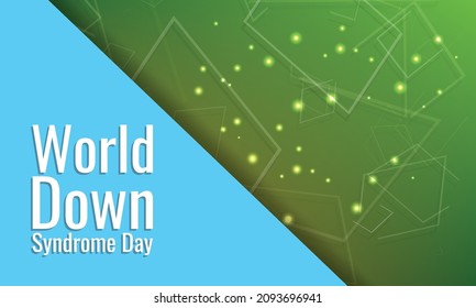 Día Mundial del Síndrome de Down. Diseño adecuado para carteles y pancartas de tarjetas de felicitación