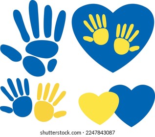 Set-Illustration der Elemente des World Down-Syndroms-Tages