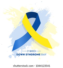 World down syndrome day. Event for mental illness awareness.