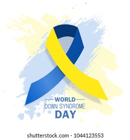World down syndrome day. Event for mental illness awareness.