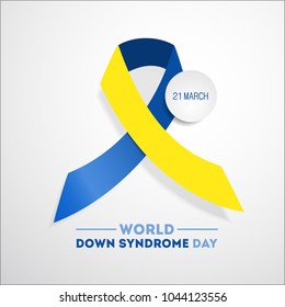 World down syndrome day. Event for mental illness awareness.