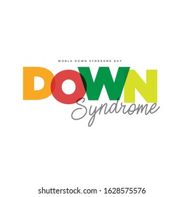 World Down Syndrome Day illustrator template