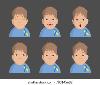 World down syndrome day. Kids. 