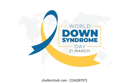 world down syndrome day logo vector