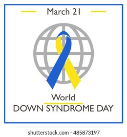 World Down Syndrome Day. March 21. Vector illustration for you design, card, banner, poster and calendar