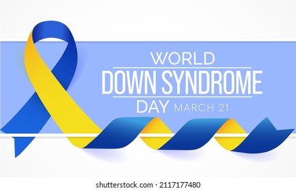 World Down Syndrome day is observed every year on March 21, it is a condition in which a person has an extra chromosome, they are small packages of genes in the body. vector illustration