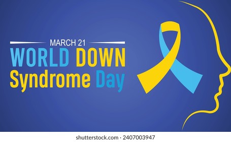 World Down Syndrome day is observed every year in March. Holiday, poster, card and background vector illustration design.