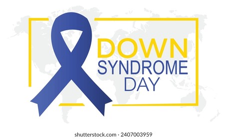 World Down Syndrome day is observed every year in March. Holiday, poster, card and background vector illustration design.