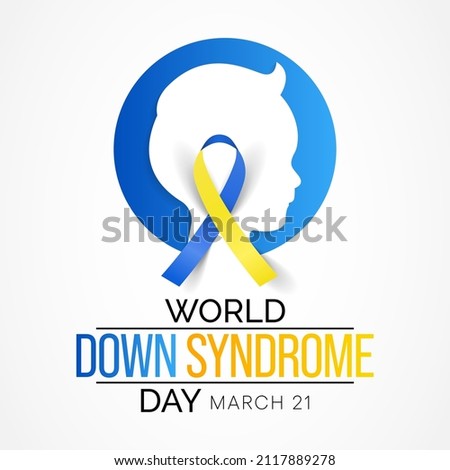 World Down Syndrome day is observed every year on March 21, it is a condition in which a person has an extra chromosome, they are small packages of genes in the body. vector illustration