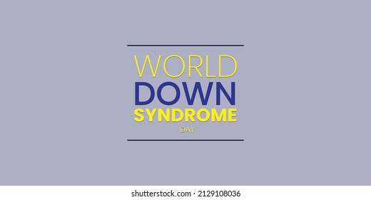 El Día Mundial del Síndrome de Down se celebra el 21 de marzo. Vector ilustrado tema para el Día del Síndrome de Down para banner, afiche, web, impresión, artículo médico.
