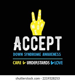 world down syndrome day printable vector design