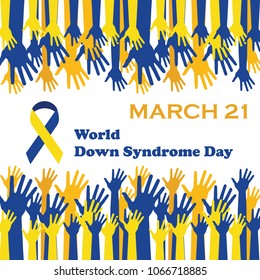 World Down Syndrome Day vector illustration