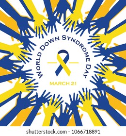 World Down Syndrome Day vector illustration
