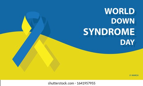 World Down Syndrome Day. Vector illustration background