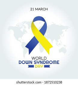 World Down Syndrome Day Vector Illustration. Suitable for greeting card poster and banner.	