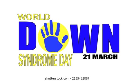 World Down Syndrome Day, vector illustration