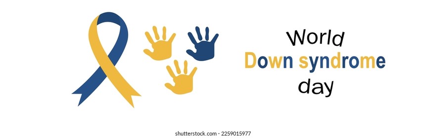 World down syndrome day vector illustration.World down syndrome day banner poster background