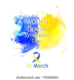 World Down Syndrome Day. Vector