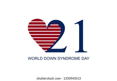 World Down Syndrome Day.EPS10 Illustration.
