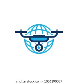World Drone Logo Icon Design