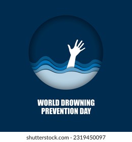 World Drowning Prevention Day July 25 Background vector Illustration