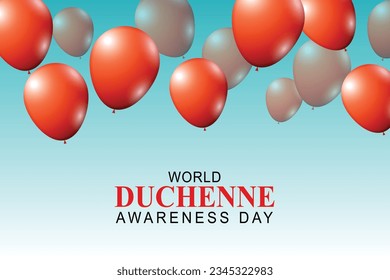 World Duchenne Awareness Day background. Vector illustration.