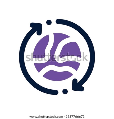 world duotone icon. Sleek and modern vector icon for websites, mobile apps, marketing materials, and corporate design. Fully scalable and ready to use.