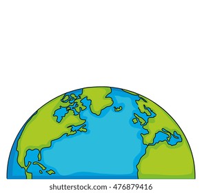 World Eart Globe Isolated