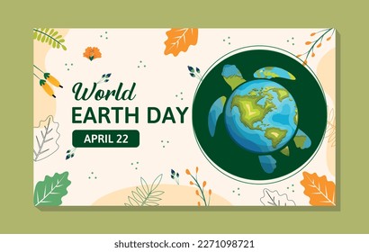  World Earth Day 2023 banner, poster template design