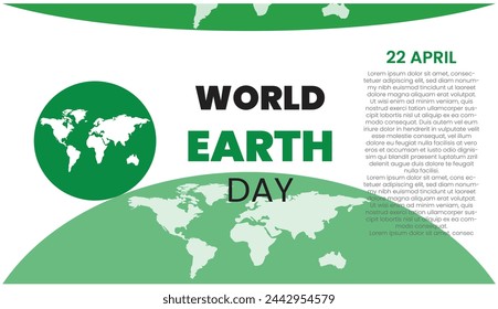 World Earth Day, From Awareness to Action Celebrating Earth Day World earth day banner template