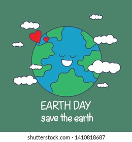 World Earth day concept, Save the Earth concept. April 22 - Vector