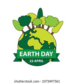 World earth day concept. vector Illustration.
