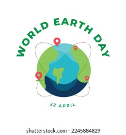 World earth day design template