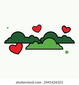 world earth day illustration with groovy style