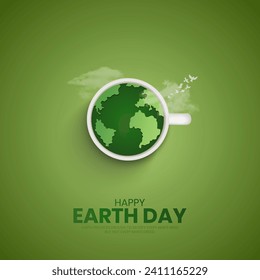 world Earth day.  International Mother Earth Day. Environmental problems and environmental protection. 3D Illustration