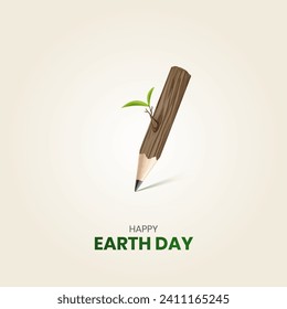 world Earth day.  International Mother Earth Day. Environmental problems and environmental protection. 3D Illustration
