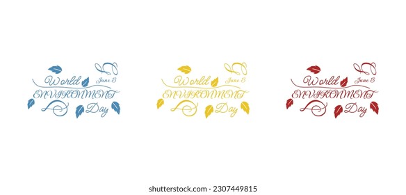 Welt-Earth-Tag, Blätter, Vektorgrafik