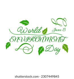 World Earth Day, leaves, vector illustration